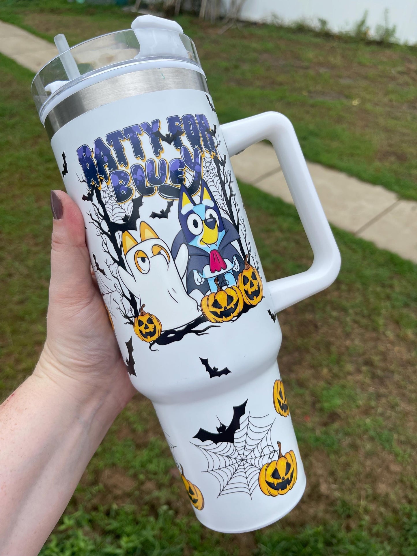 Halloween 40 Oz Handle Tumbler