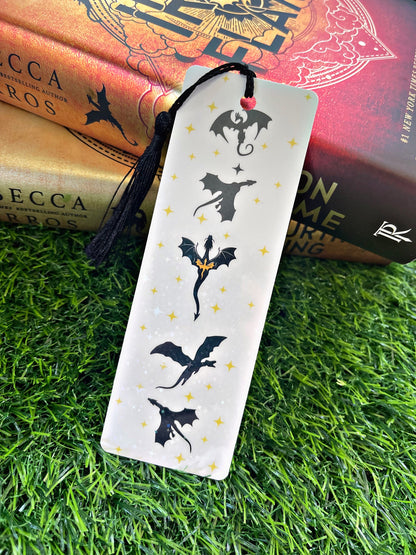 Dragon Bookmark, Forth Wing Themed Bookmark, Reading Accessory, Book Gift, Cute Bookmark, Unique Bookmark, Personalized Bookmark