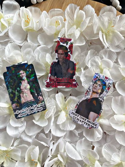 Damon Magnetic Bookmark, Vampire Diaries Bookmark,  Reading Accessory, Book Gift, Cute Bookmark, Unique Bookmark