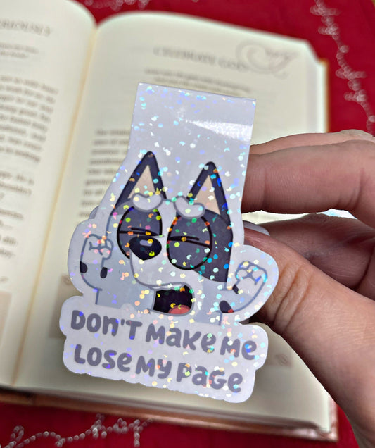 Muffin Bookmark, Bluey Magnetic Bookmark, Reading Accessory, Book Gift, Cute Bookmark, Unique Bookmark, Personalized Bookmark