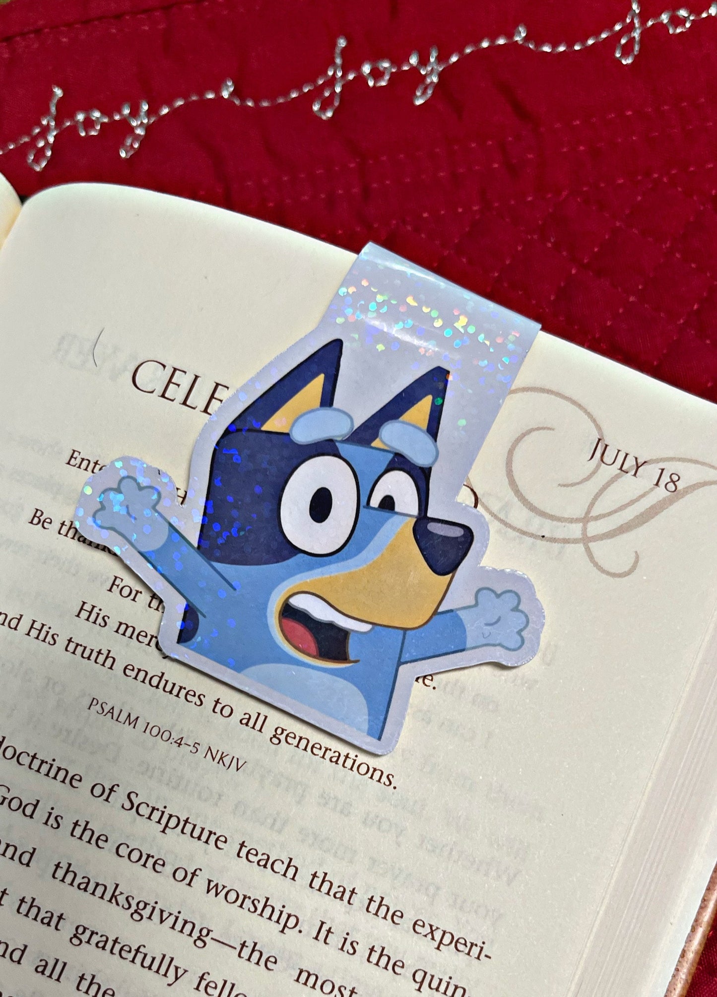 Bluey Bookmark, Magnetic Bookmark, Reading Accessory, Book Gift, Cute Bookmark, Unique Bookmark, Personalized Bookmark