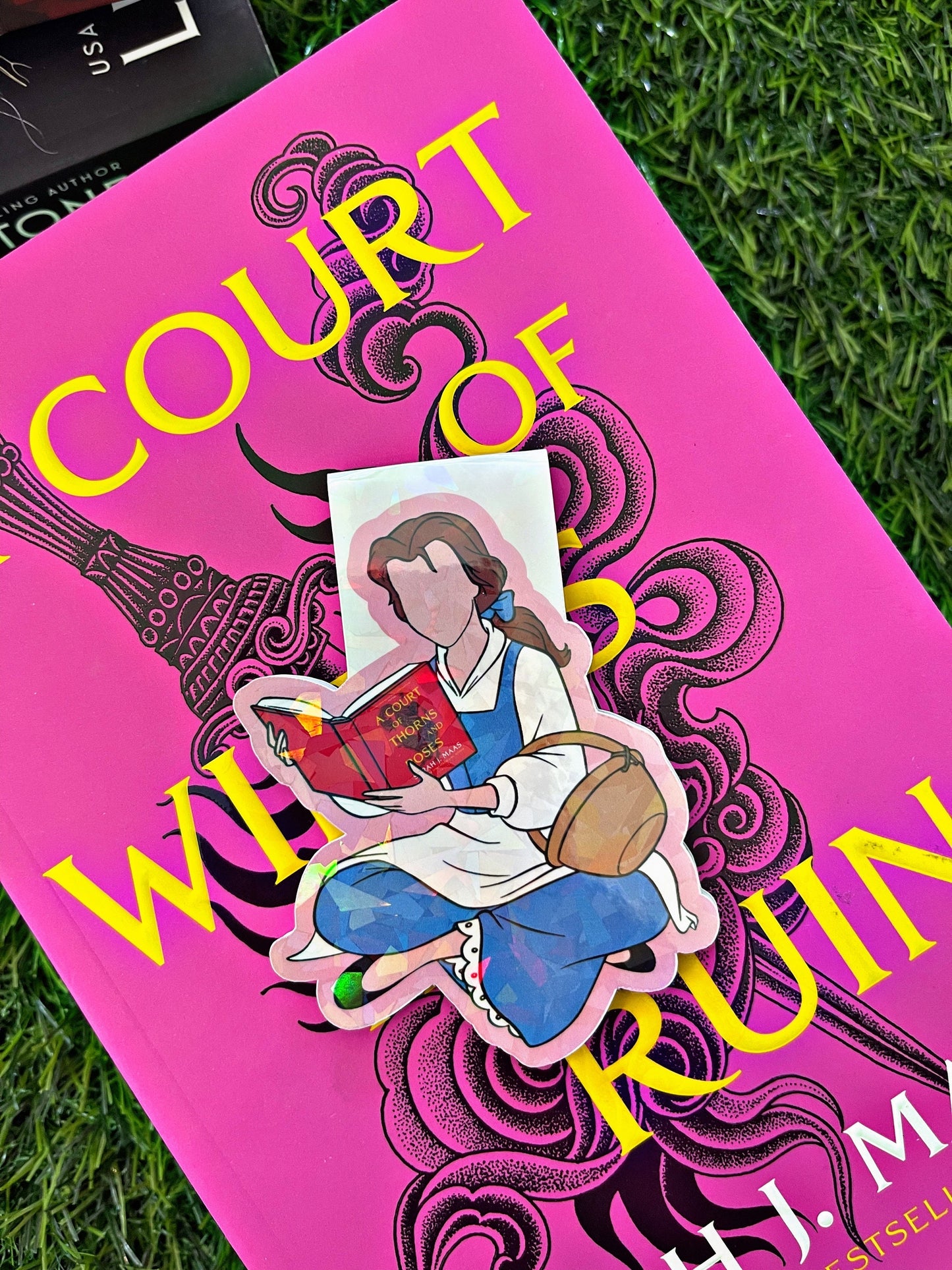 Acotar Themed Belle Magnetic Bookmark, Bookworm Bookmark, Belle Reading Bookmark, Cute Reading Accessory, Book Gift, Cute Bookmark