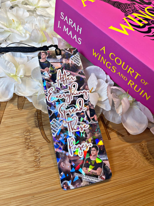 After Movie Bookmark, Spread Those Pages Bookmark, Reading Accessory, Book Gift, Cute Bookmark, Unique Bookmark, Personalized Bookmark