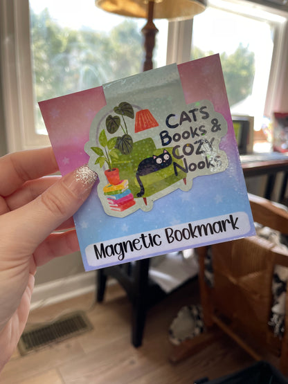 Funny Cat Magnetic Bookmark