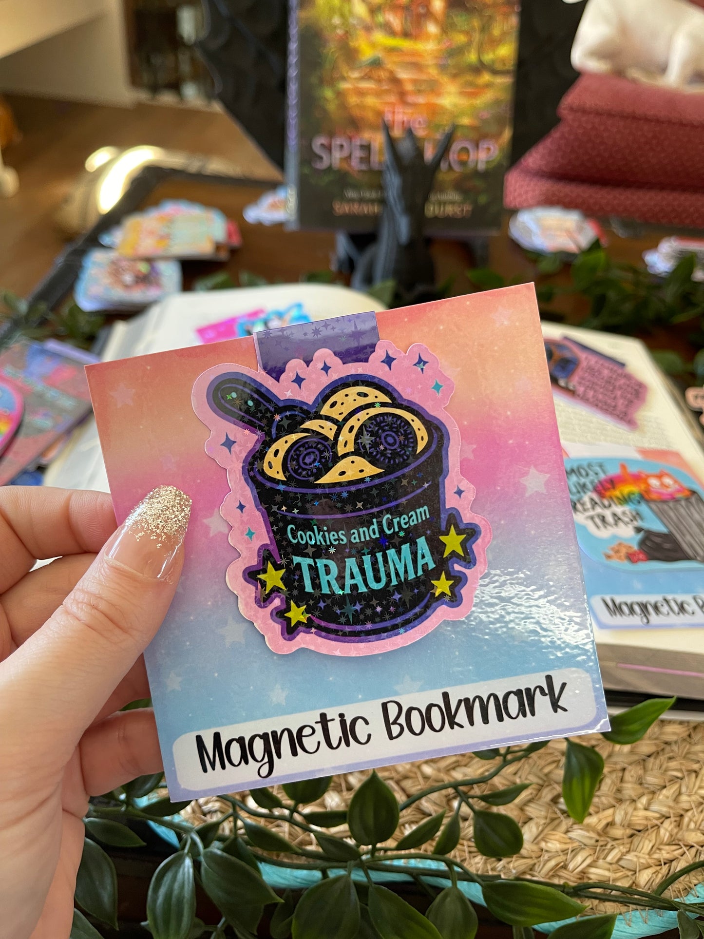 Cookies And Cream Magnetic Bookmark