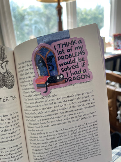 Funny Cat Magnetic Bookmark