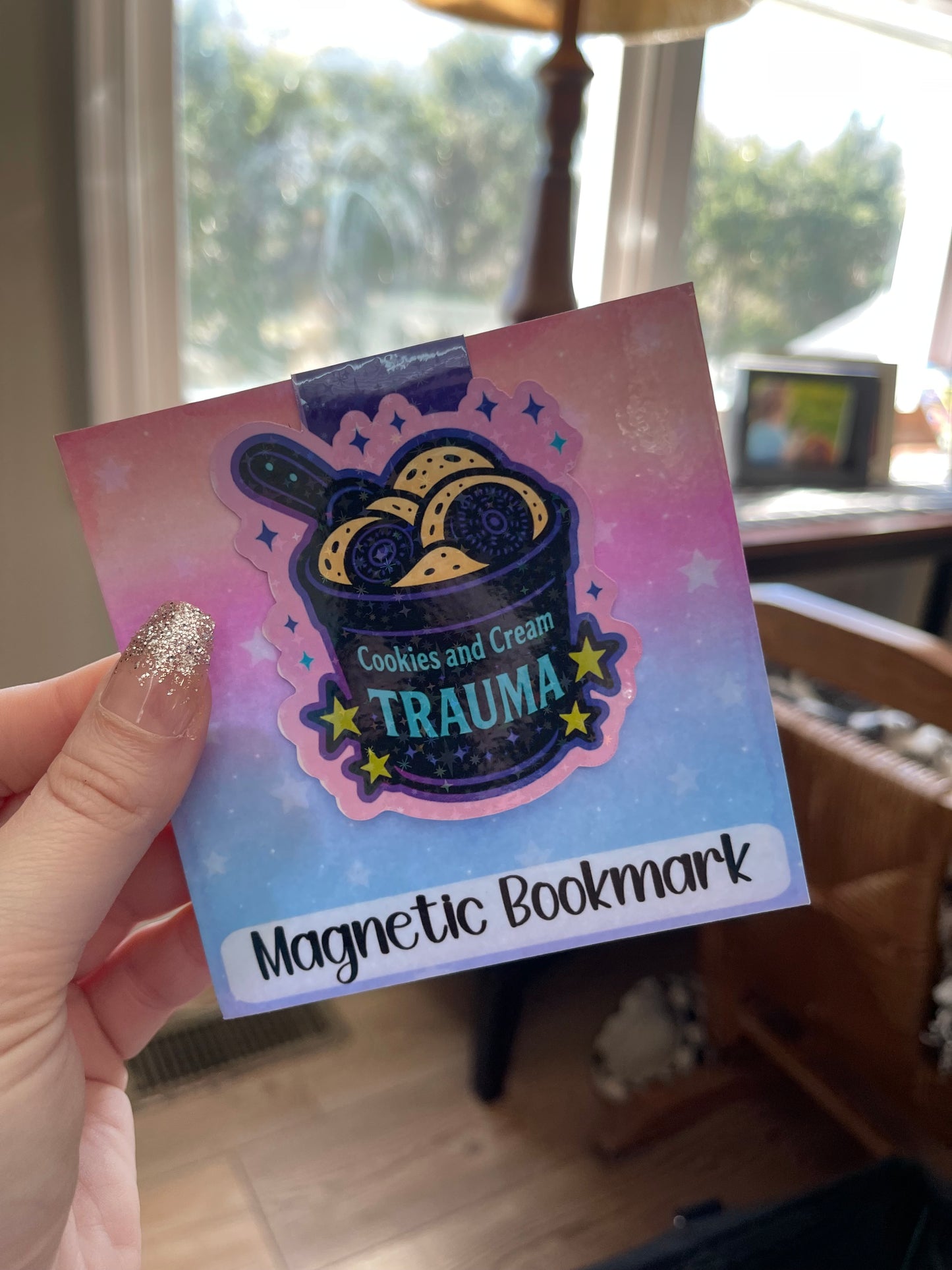 Cookies And Cream Magnetic Bookmark