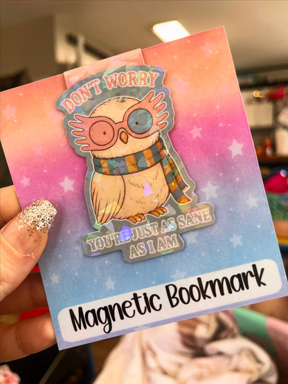 Wizard Owl Magnetic Bookmark