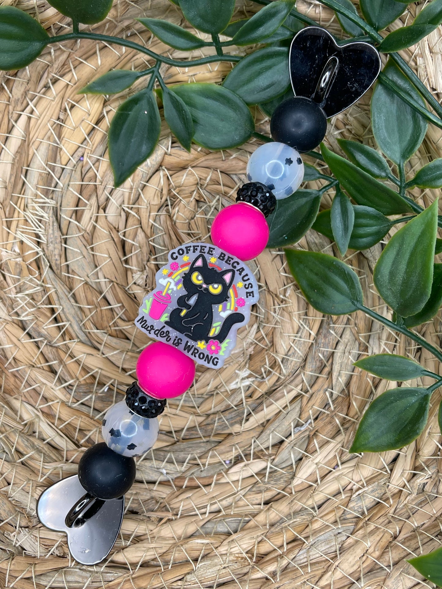 Black Cat Kindle Strap