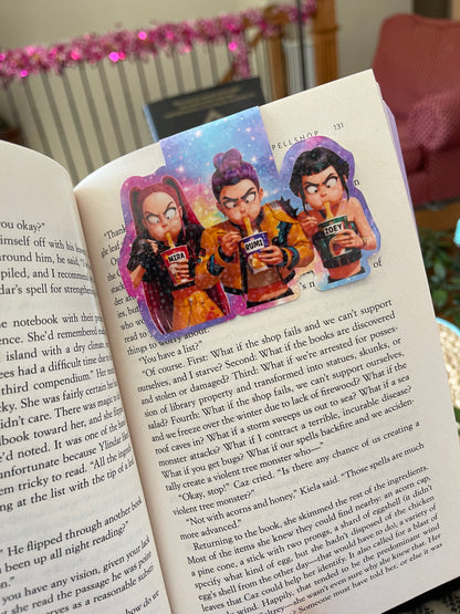 Cartoon Girl Magnetic Bookmark