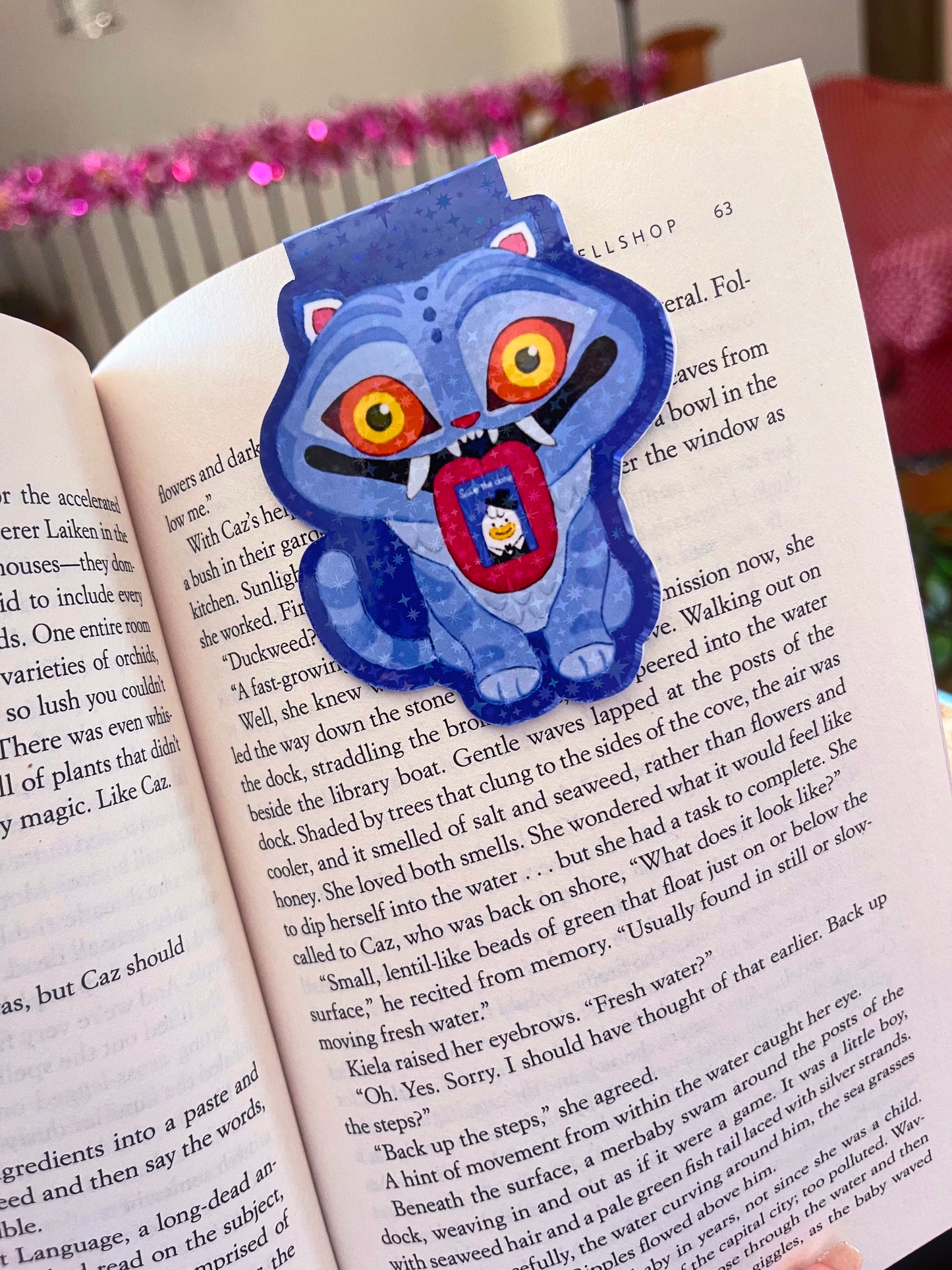 Cartoon Tiger Magnetic Bookmark