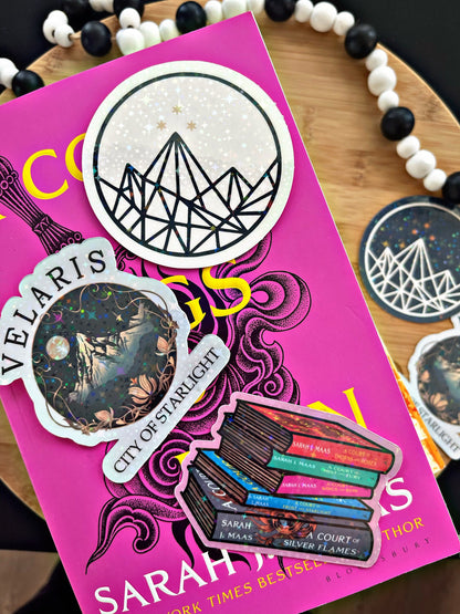 Acotar Themed Kindle Stickers/ City Of Starlight Stickers/ bookish Accessories/ Kindle Accessories/ Planner Accessories/ Journal Accessories