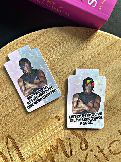 Daryl Dixon Bookmark, TWD Magnetic Bookmark, Reading Accessory, Book Gift, Cute Bookmark, Unique Bookmark,