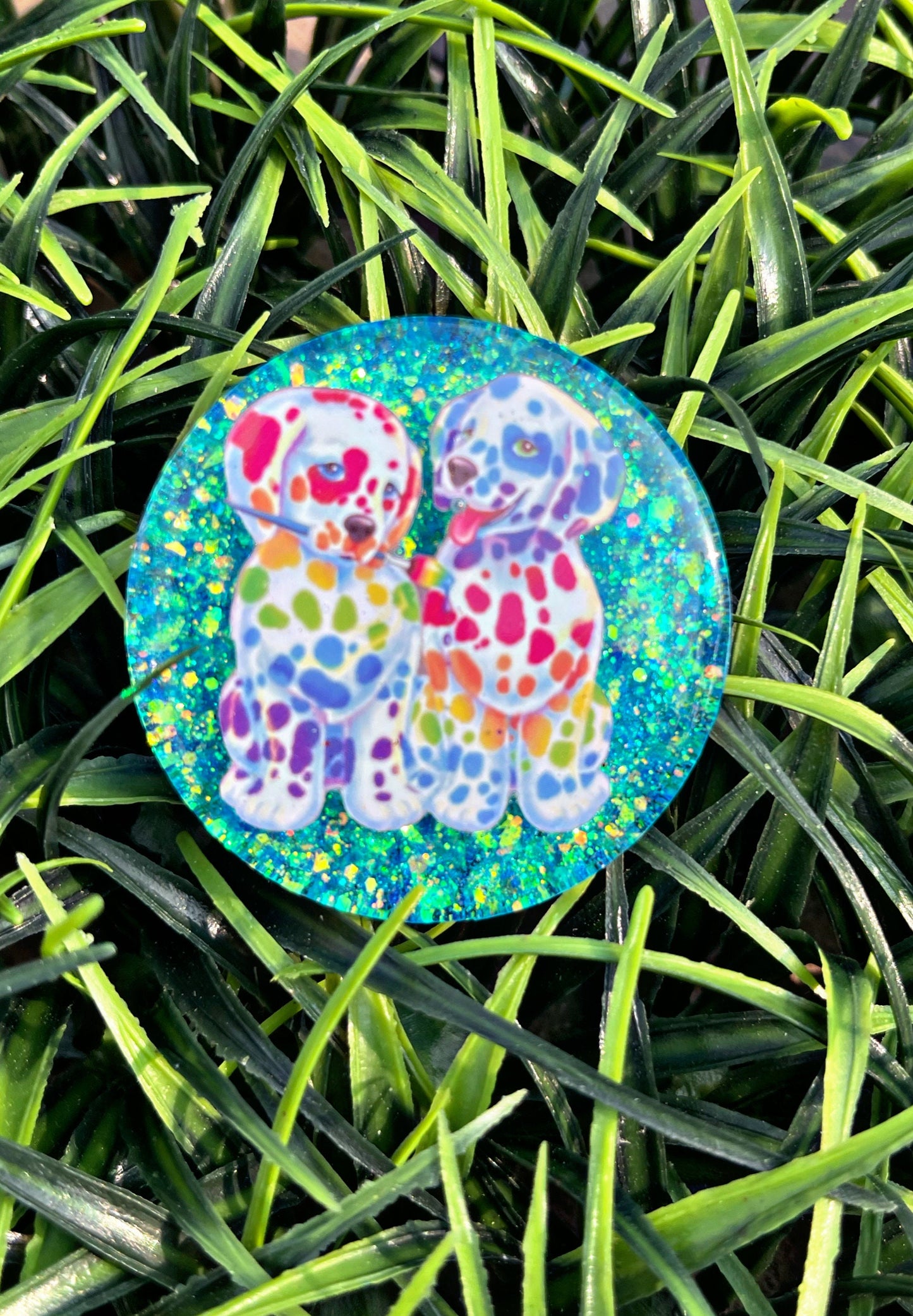 90s Nostalgia Car Vent Clip • Rainbow Dalmatian Car Air Freshener • Cute Car Accessories • Essential Oils • Scented Car Freshener • Car Deco