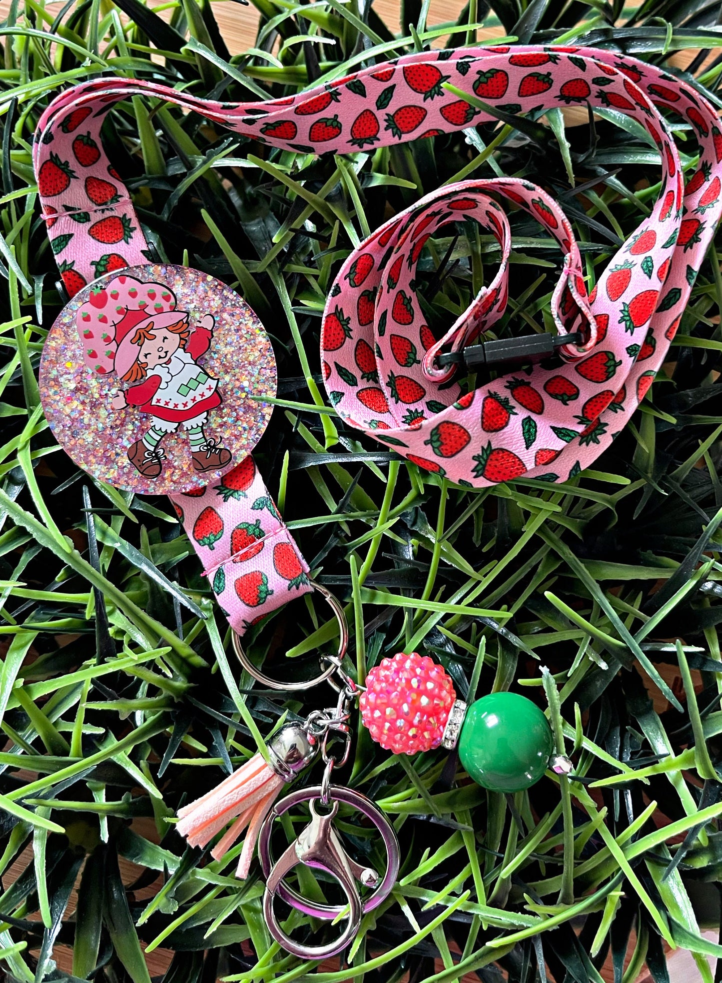 Strawberry Girl Lanyard