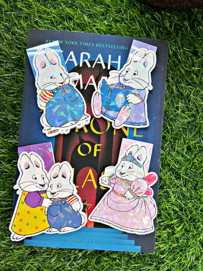Max and Ruby Bookmark, Cartoon Magnetic Bookmark, Cute Reading Accessory, Book Gift,