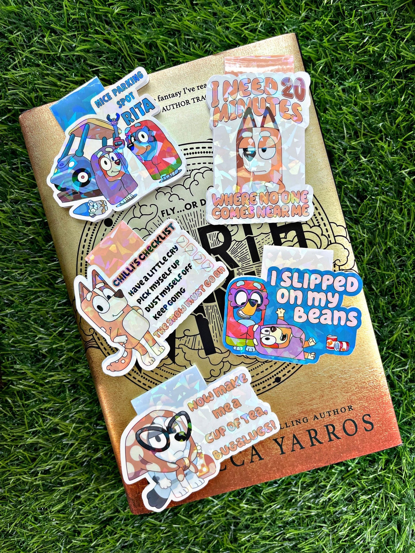 Grannies Bookmark, Cartoon Dogs Magnetic Bookmark, Bookish Accessory, Nice Parking Spot Rita Book Gift, Cute Bookmark, Heeler Dog