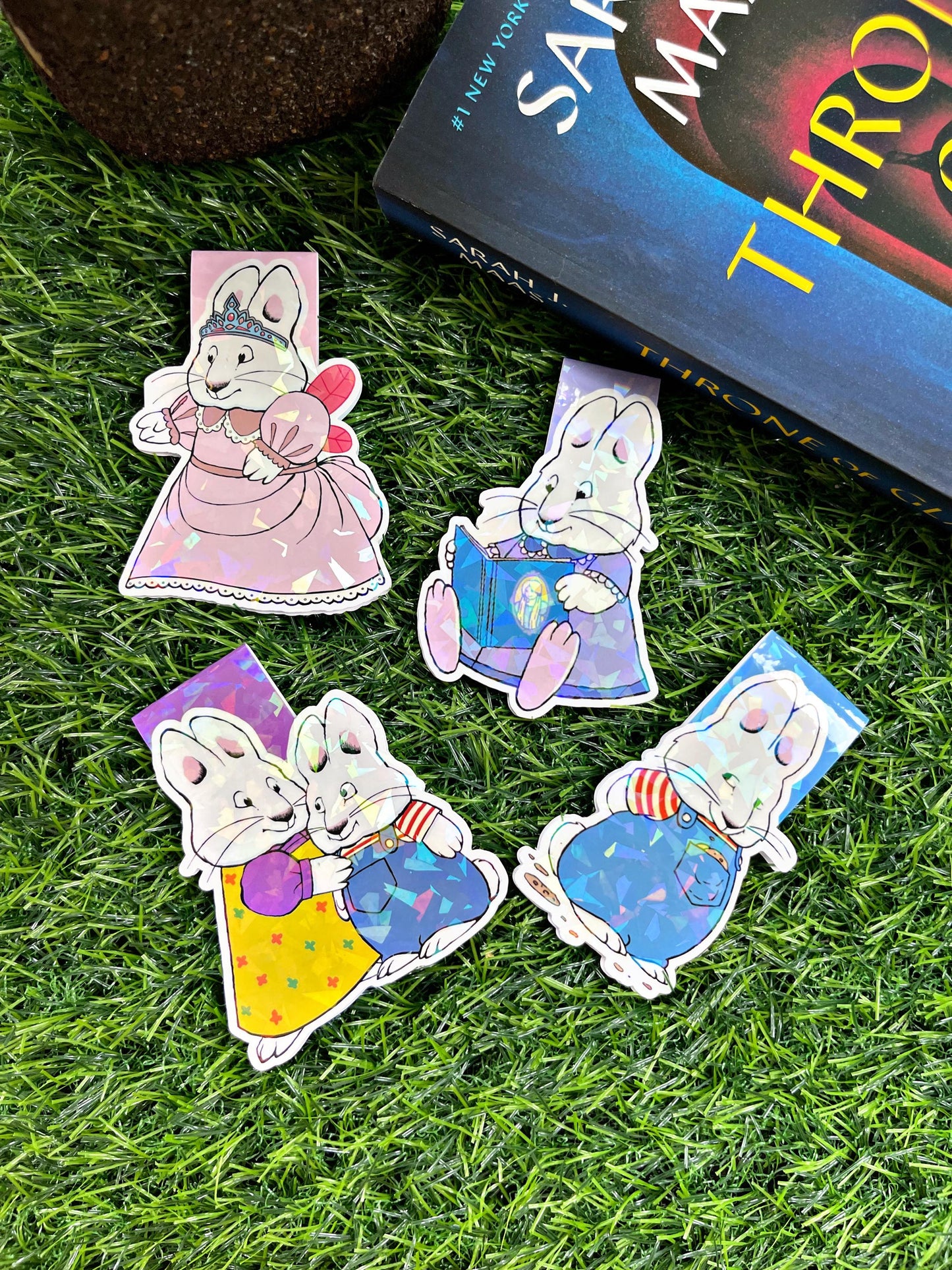 Max and Ruby Bookmark, Cartoon Magnetic Bookmark, Cute Reading Accessory, Book Gift,