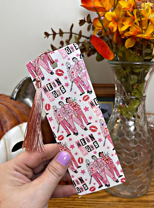 Halloween Bookmark, Horror Bookmark, Pink Mean Girls Bookmark, Bookmark, Dark Romance Bookmark, Reading Accessory, Book Gift, Cute Bookmark,