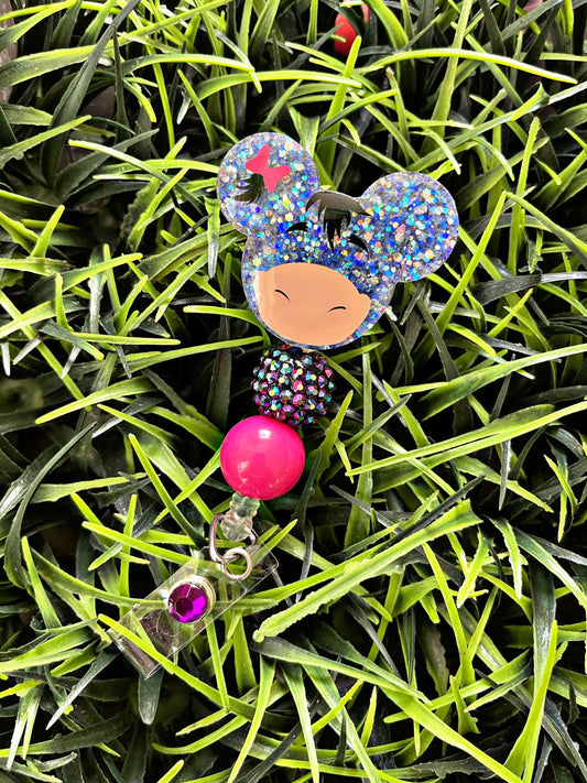 Winnie The Pooh Inspired Badge Reel - Eeyore ID Clip- Badge Holder-  Animal ID Holder- Nurse Gift- Teacher Gift- Mouse