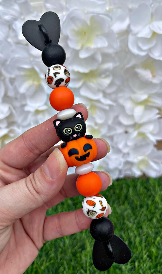 Black Cat Cupcake Halloween Kindle Strap