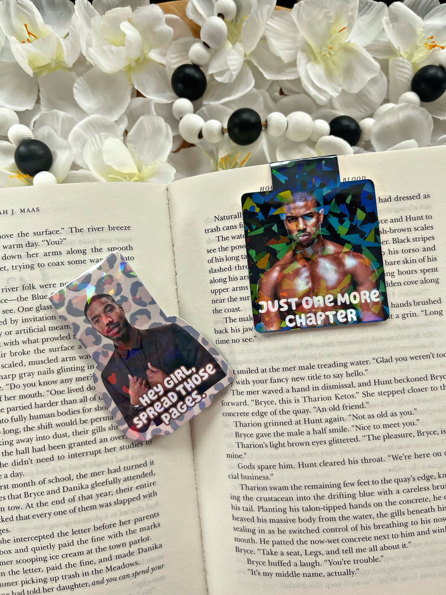 Michael B Jordan Magnetic Bookmark, Smutty Bookmark,  Reading Accessory, Book Gift, Cute Bookmark, Unique Bookmark