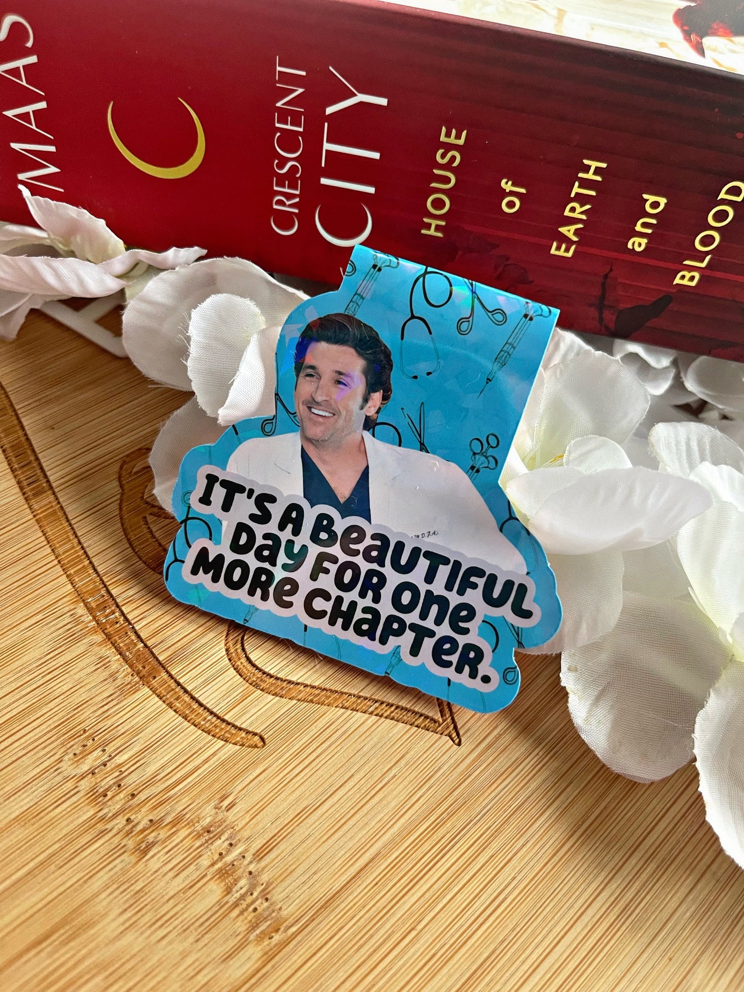 Grey’s Bookmark, Grey’s Anatomy Magnetic Bookmark, Just One More Chapter, Book Gift, Cute Bookmark, Unique Bookmark, Personalized Bookmark