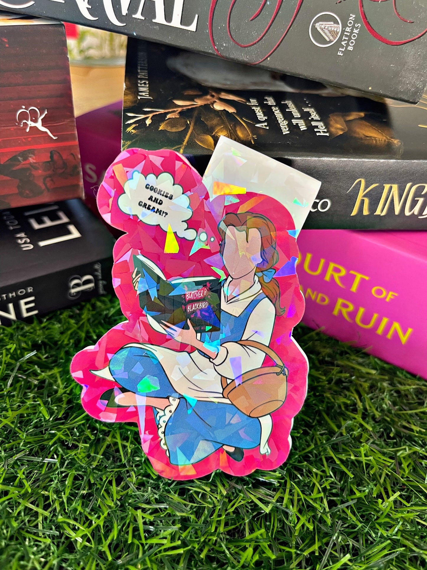 Belle Reading Themed Magnetic Bookmark, Butcher And Blackbird Bookmark, Beauty and The Beast Bookmark, Cute Reading Accessory, Book Gift,