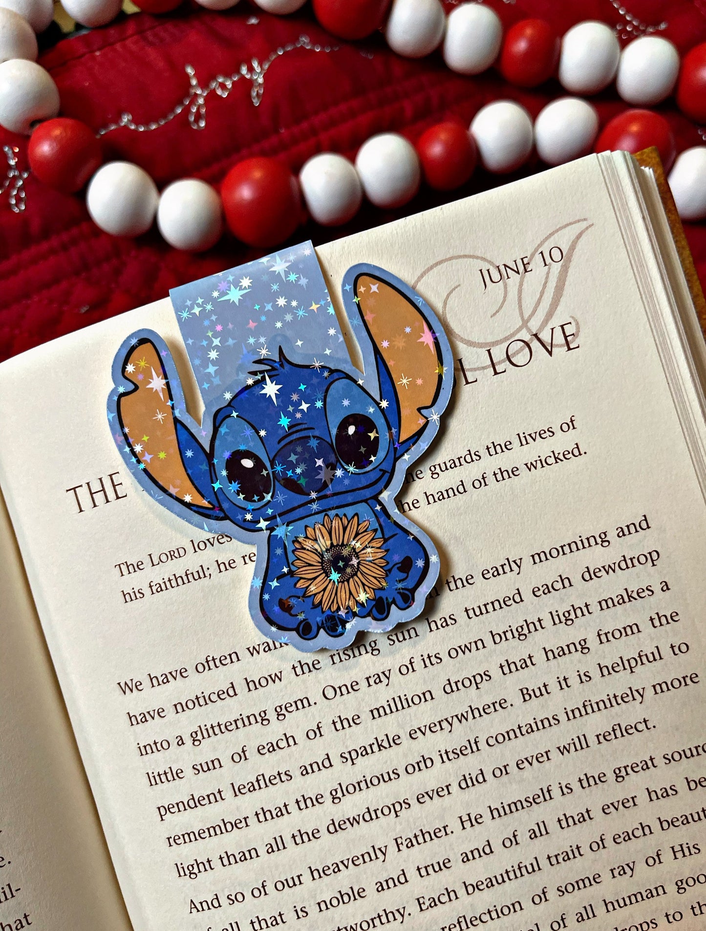Blue Alien Bookmark, Area 51 Magnetic Bookmark, Stitch Themed Reading Accessory, Book Gift, Cute Bookmark, Unique Bookmark, l