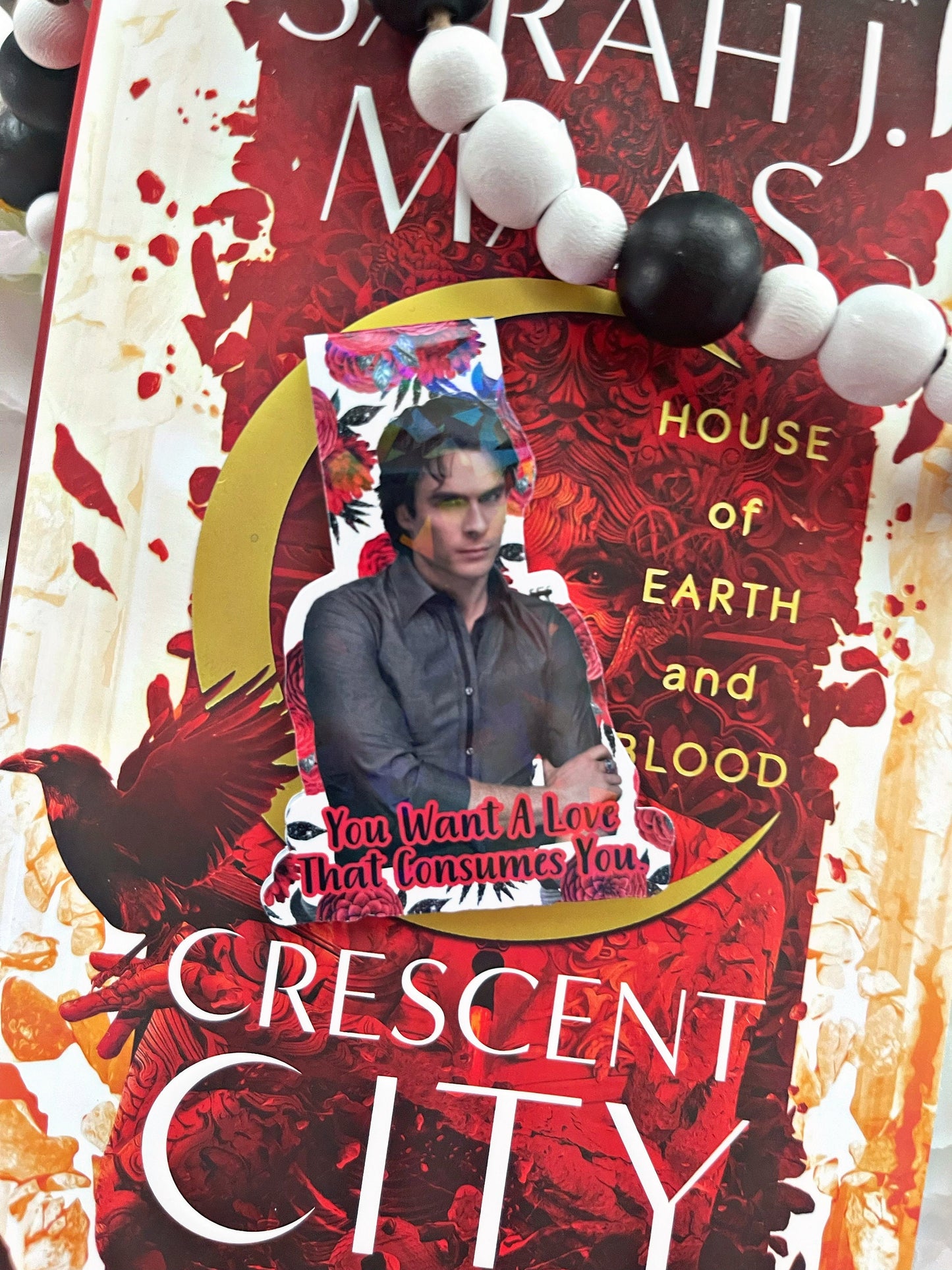 Damon Magnetic Bookmark, Vampire Diaries Bookmark,  Reading Accessory, Book Gift, Cute Bookmark, Unique Bookmark