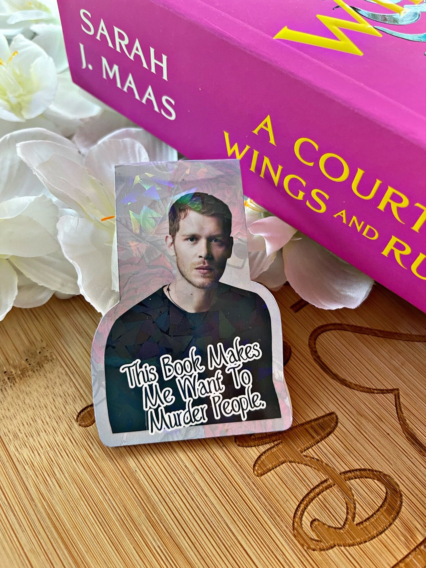 Klaus Michaelson Bookmark, Vampire Diaries Magnetic Bookmark, Reading Accessory, Book Gift, Cute Bookmark, Unique Bookmark,