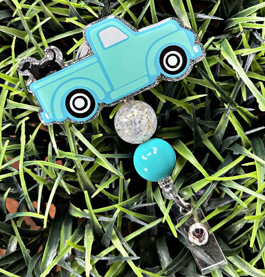 Truck Badge Reel, Dog Mom Beaded Badge Holder, Teacher Badge Clip, Nurse Key Card Holder, Medical Assistant ID Holder