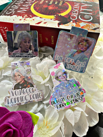 Golden Girls Magnetic Bookmark, Cute Christmas Bookmark, Reading Accessory, Book Gift, Cute Bookmark, Unique Bookmark, Smutty Bookmark