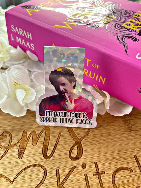 Pedro Pascal Bookmark, spread those pages  Magnetic Bookmark, Spread Those Pages, Book Gift, Cute Bookmark, Unique Bookmark,