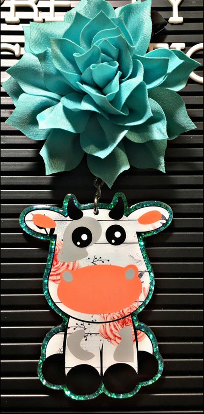 Cow Car Freshie, Car Accessories, Cow Car Freshener