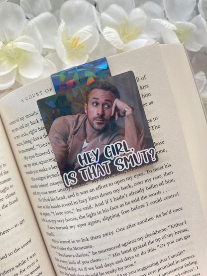 Ryan Gosling Bookmark, Is That Smut? Magnetic Bookmark, Reading Accessory, Book Gift, Cute Bookmark, Unique Bookmark,