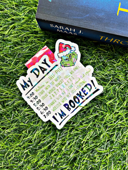 Christmas Bookmark, Grinch Magnetic Bookmark, I’m Booked Reading Accessory, Book Gift, Cute Bookmark, Unique Bookmark, Personalized Bookmark