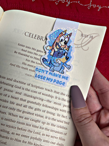 Bluey and Bingo Bookmark, Bluey Magnetic Bookmark, Reading Accessory, Book Gift, Cute Bookmark, Unique Bookmark, Personalized Bookmark