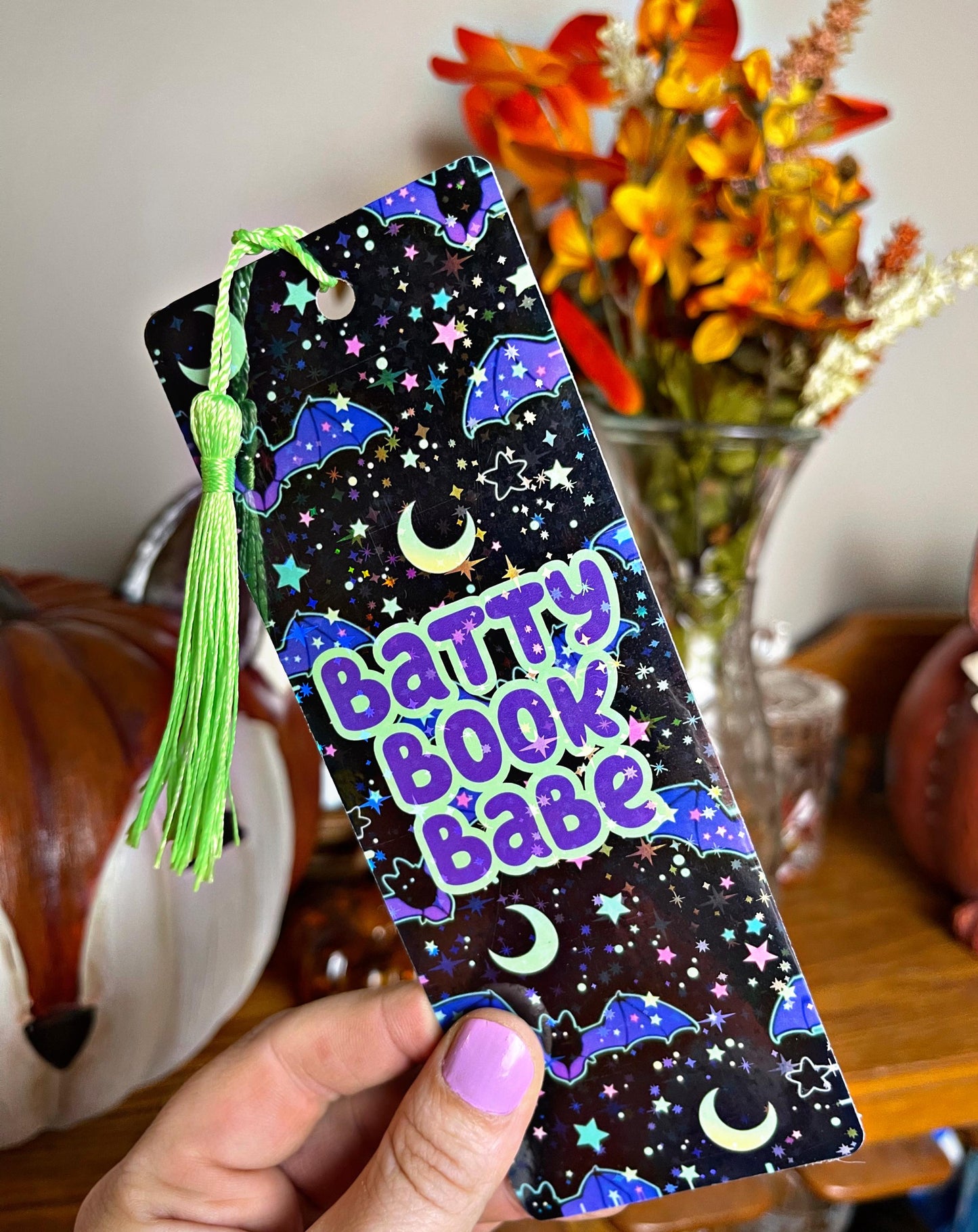 Halloween Bookmark, Batty Bookmark, Bookmark, Dark Romance Bookmark, Reading Accessory, Book Gift, Cute Bookmark,