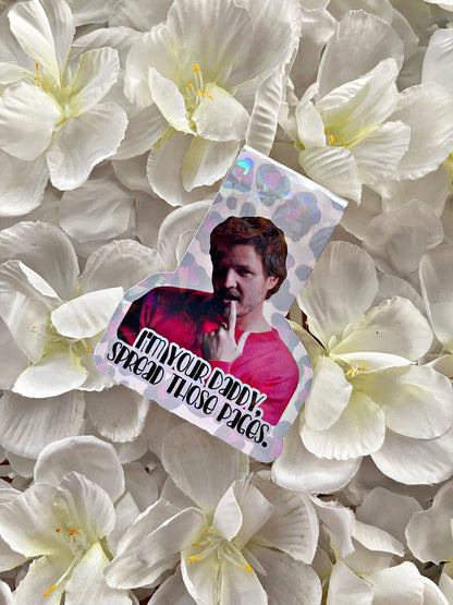 Pedro Pascal Bookmark, spread those pages  Magnetic Bookmark, Spread Those Pages, Book Gift, Cute Bookmark, Unique Bookmark,