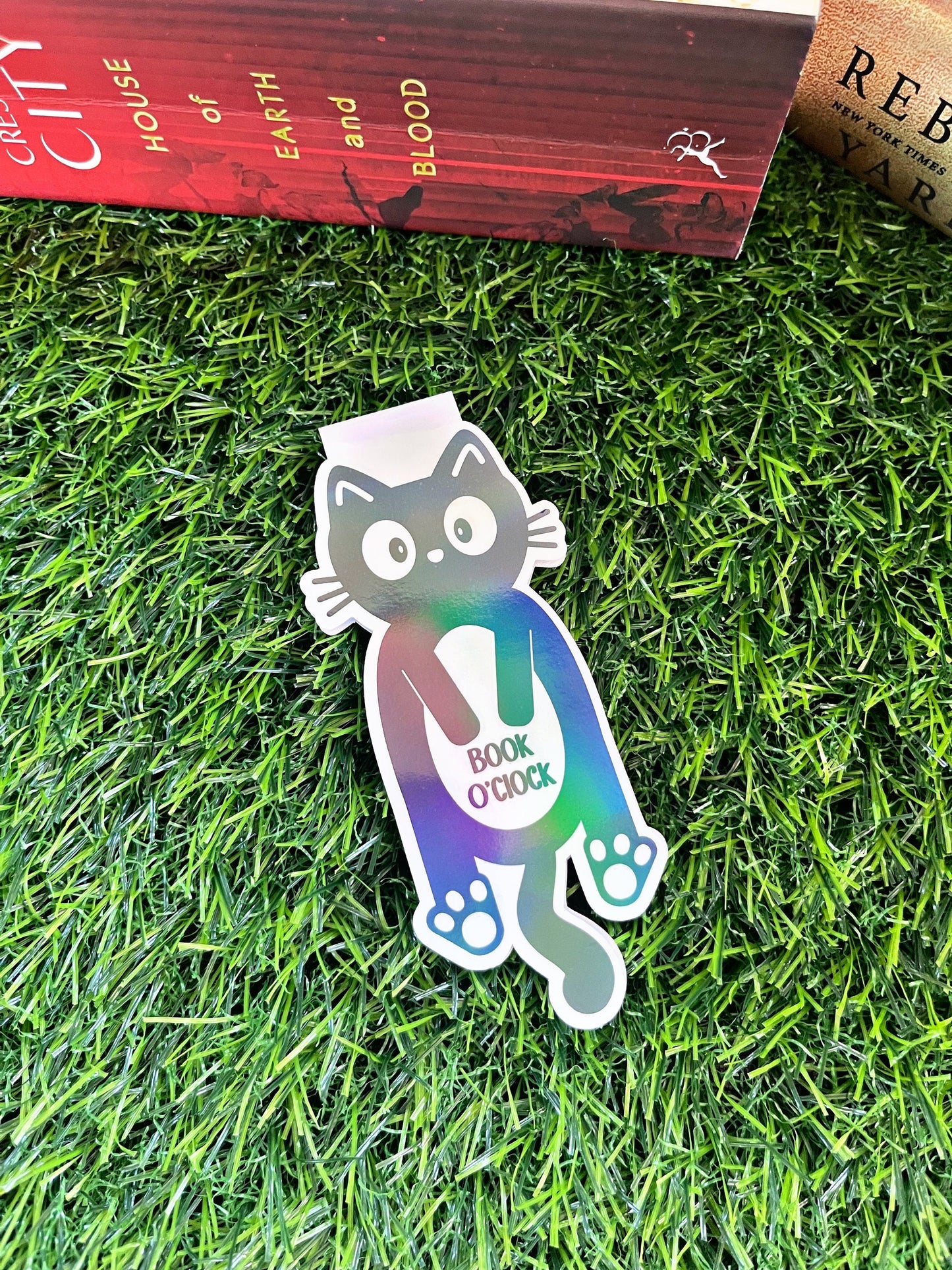 Cute Cat Magnetic Bookmark, Black Cat Bookmark,  Cute Reading Accessory, Book Gift, Cute Bookmark, Unique Bookmark