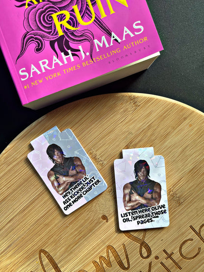 Daryl Dixon Bookmark, TWD Magnetic Bookmark, Reading Accessory, Book Gift, Cute Bookmark, Unique Bookmark,