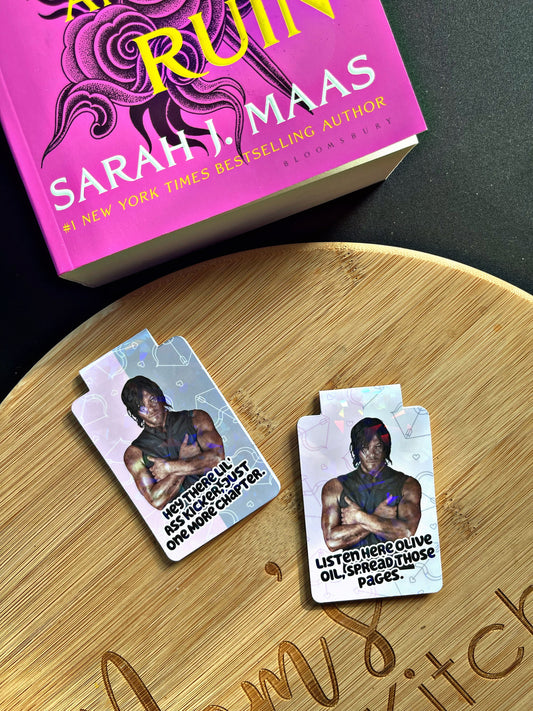 Daryl Dixon Bookmark, TWD Magnetic Bookmark, Reading Accessory, Book Gift, Cute Bookmark, Unique Bookmark,