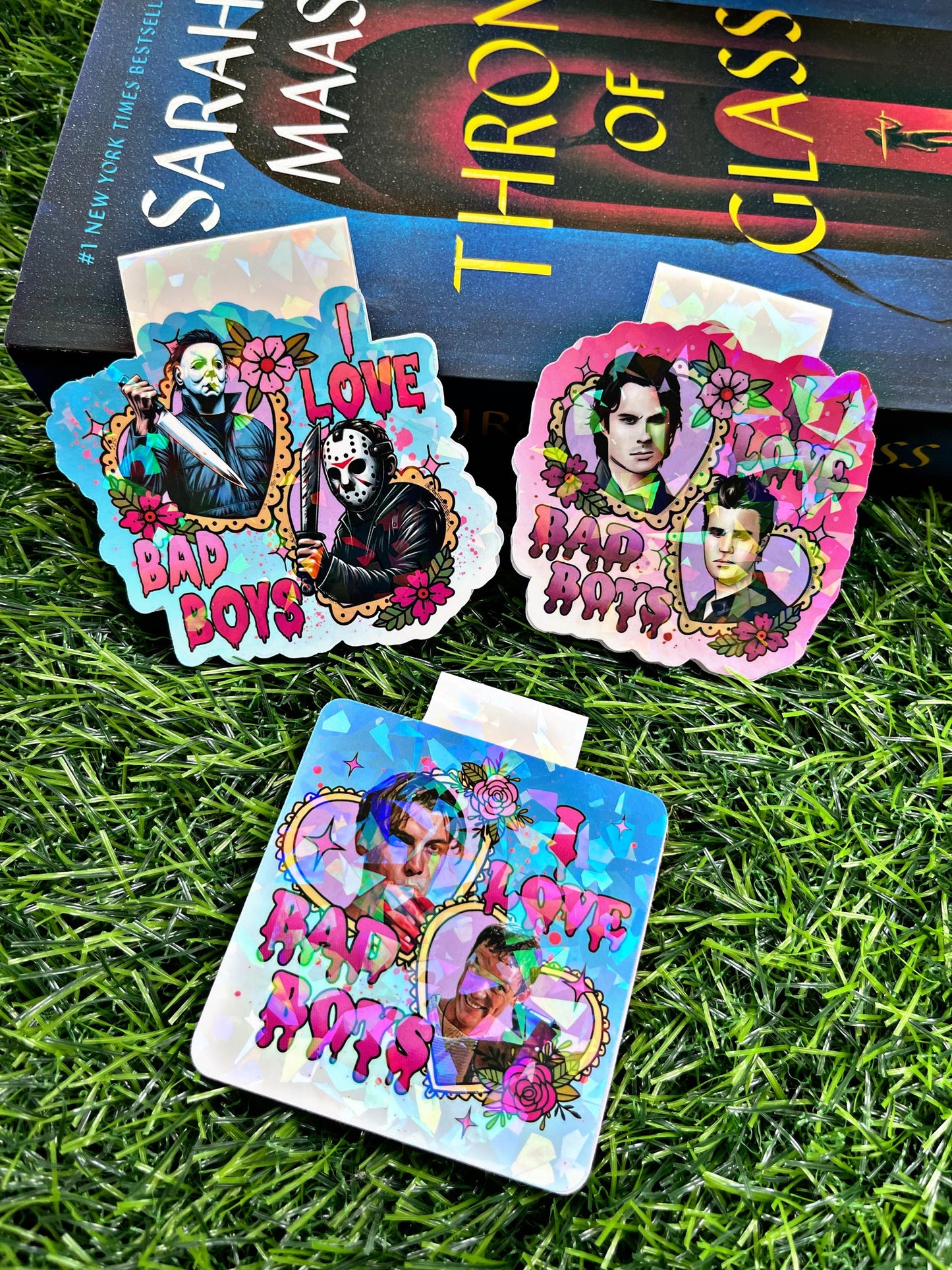 Horror Magnetic Bookmark, I Love Bad Boys Bookmark, Billy Lumas Reading Accessory, Bookish Gift, Cute Bookmark