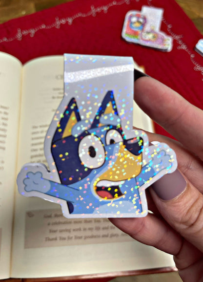 Bluey Bookmark, Magnetic Bookmark, Reading Accessory, Book Gift, Cute Bookmark, Unique Bookmark, Personalized Bookmark