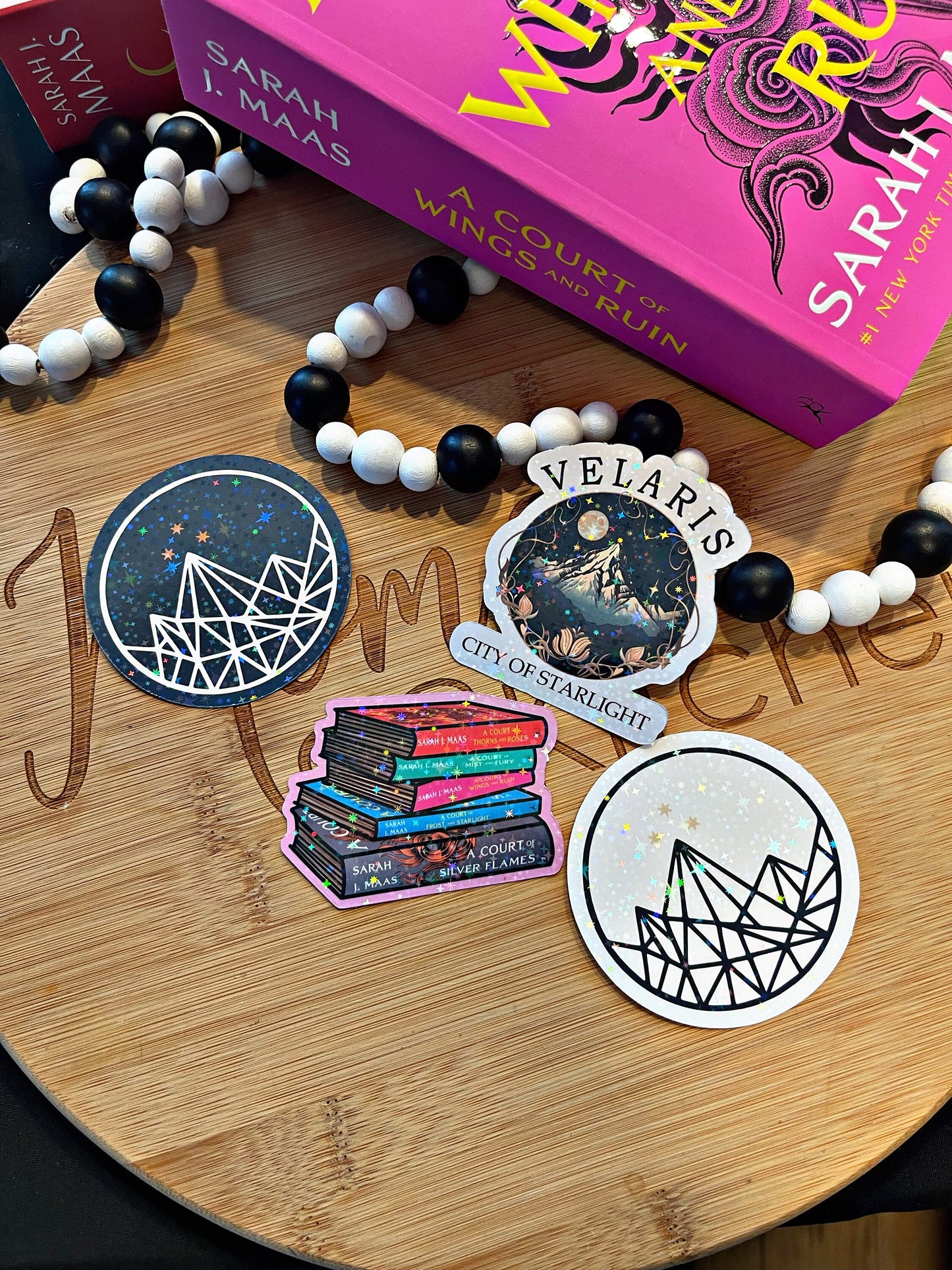 Acotar Themed Kindle Stickers/ City Of Starlight Stickers/ bookish Accessories/ Kindle Accessories/ Planner Accessories/ Journal Accessories