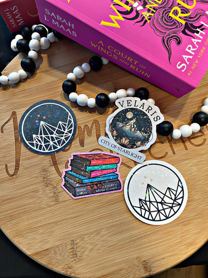 Acotar Themed Kindle Stickers/ City Of Starlight Stickers/ bookish Accessories/ Kindle Accessories/ Planner Accessories/ Journal Accessories