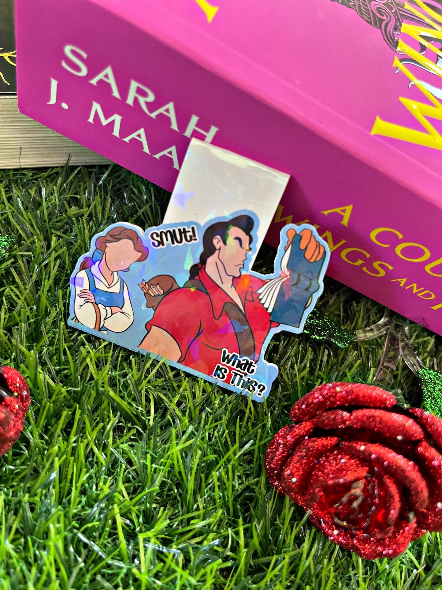 Beauty and The Beast Magnetic Bookmark, Belle Bookworm Smut Magnetic Bookmark, Cute Reading Accessory, Book Gift,