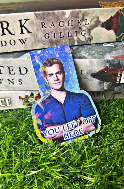 Henry Cavill Magnetic Bookmark, The Witcher Themed Magnetic Bookmark, Acotar Bookmark, Cute Reading Accessory, Book Gift,