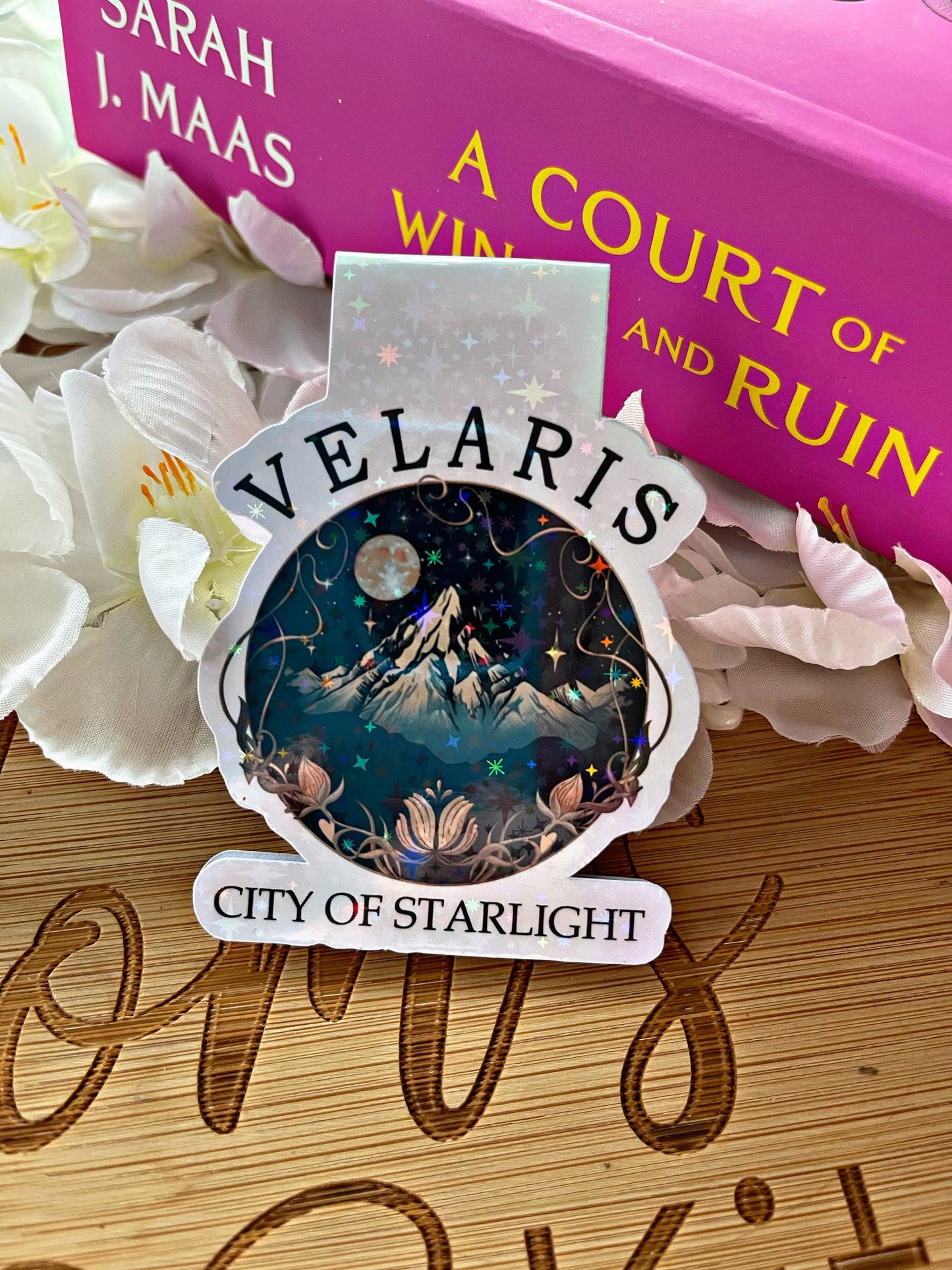 ACOTAR themed Bookmark,  ACOTAR Magnetic Bookmark, Just One More Chapter, Book Gift, Cute Bookmark, Unique Bookmark, Personalized Bookmark